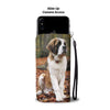 St. Bernard Print Wallet Case- Free Shipping
