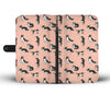 Border Collie Dog 2nd Pattern Print Wallet Case-Free Shipping