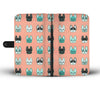 French Bulldog Different Faces Print Wallet Case-Free Shipping
