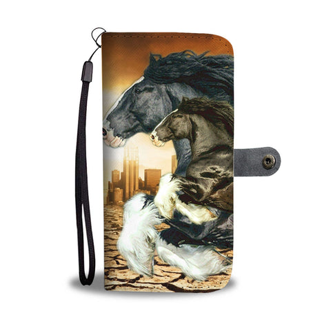 Shire Horse Print Wallet Case- Free Shipping