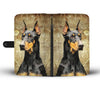 Doberman Pinscher Print Wallet Case- Free Shipping