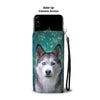 Siberian Husky Print Wallet Case- Free Shipping