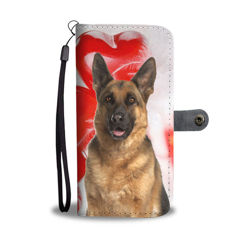 Cute German Shepherd Print Wallet Case- Free Shipping