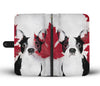 Cute Boston Terrier Print Wallet Case-Free Shipping