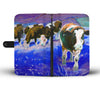 Holstein Friesian Cattle (Cow) Print Wallet Case-Free Shipping
