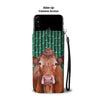 Lovely Limousin Cattle (Cow) Print Wallet Case-Free Shipping