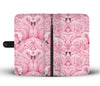 Pink Flamingo Print Wallet Case- Free Shipping