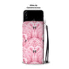 Pink Flamingo Print Wallet Case- Free Shipping
