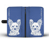Yorkshire Terrier (Yorkie) On Blue Print Wallet Case-Free Shipping
