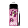 Chihuahua Dog with Love Print Wallet Case-Free Shipping