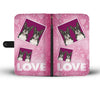 Boston Terrier with Love Print Wallet Case-Free Shipping