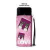 Boston Terrier with Love Print Wallet Case-Free Shipping