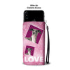 Italian Greyhound Dog with Love Print Wallet Case-Free Shipping