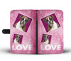 Boxer Dog with Love Print Wallet Case-Free Shipping