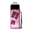 Belgian Malinois Dog with Love Print Wallet Case-Free Shipping