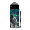 Amazing Mudi Dog Pattern Print Wallet Case-Free Shipping