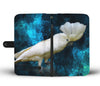 Lovely Umbrella Cockatoo Bird Print Wallet Case-Free Shipping