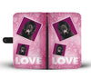 Newfoundland Dog with Love Print Wallet Case-Free Shipping