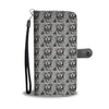 Golden Retriever Dog Black&White Pattern  Print Wallet Case-Free Shipping