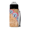 Cute Havanese Dog In Heart Print Wallet Case-Free Shipping