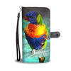 Lories And Lorikeets Parrot Print Wallet Case-Free Shipping