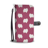 Lovely Pomeranian Dog Pattern Print Wallet Case-Free Shipping