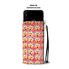 Poodle Dog In Heart Pattern Print Wallet Case-Free Shipping