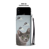 Korat Cat Print Wallet Case-Free Shipping
