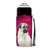 Anatolian Shepherd On Pink Print Wallet Case- Free Shipping