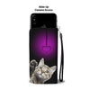 Dragon Li Cat Love Print Wallet Case-Free Shipping