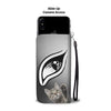 Dragon Li Cat Eyes Print Wallet Case-Free Shipping