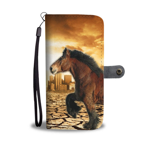 Belgian Horse Print Wallet Case- Free Shipping