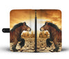 Belgian Horse Print Wallet Case- Free Shipping