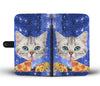 Cat eat pizza Print Wallet Case-Free Shipping