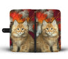 Cute Maine Coon Print Wallet Case- Free Shipping