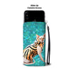 Lovely Sphynx Cat In Costume Print Wallet Case-Free Shipping