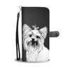 Yorkie Sketch Print Wallet Case-Free Shipping