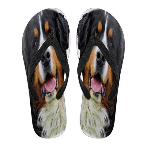 Bernese Flip Flops  For Women- Free Shipping-Paww-Printz-Merchandise