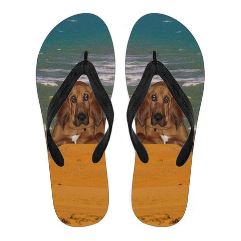 BloodHound Flip Flops For Men-Free Shipping-Paww-Printz-Merchandise