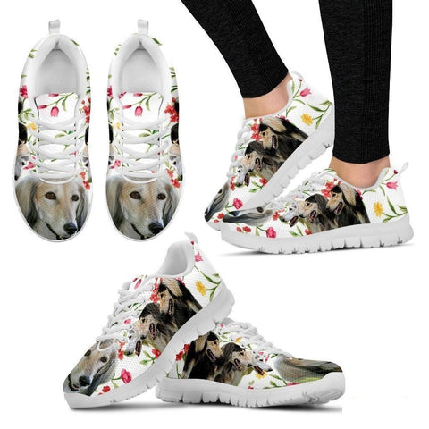 Saluki Dog Running Shoes For Women-Free Shipping-Paww-Printz-Merchandise