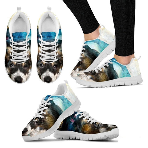 Samantha Burke/ Dog Print Running Shoe For Women- Free Shipping-Paww-Printz-Merchandise