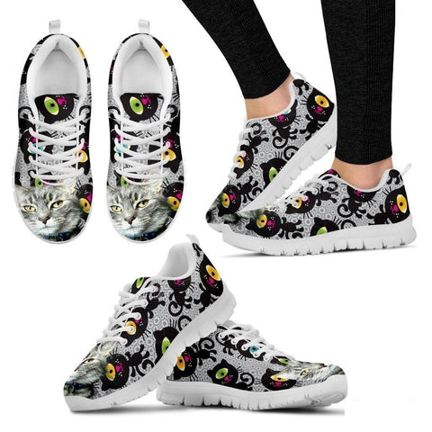 Sammie Jo Hook-Cat Running Shoes For Women-Free Shipping-Paww-Printz-Merchandise