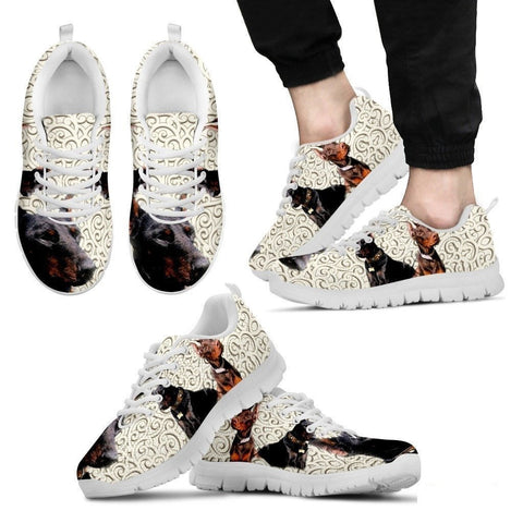 Doberman Pinscher-Dog Running Shoes For Men-Free Shipping Limited Edition-Paww-Printz-Merchandise