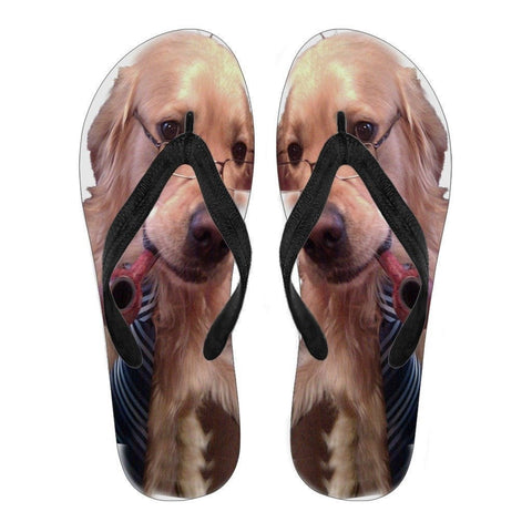 Golden Retriver Men Flip Flops- Free Shipping-Paww-Printz-Merchandise