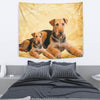 Airedale Terrier Dog Print Tapestry