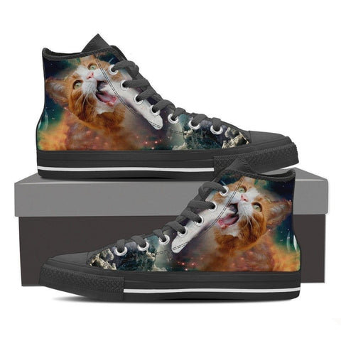 Cat Canvas Women's Shoes- Free Shipping-Paww-Printz-Merchandise