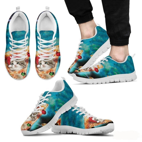 Cat On Pizza-Men's Running Shoes-Free Shipping-Paww-Printz-Merchandise