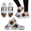 Caucasian Shepherd Dog (White/Black) Running Shoes For Women-Free Shipping-Paww-Printz-Merchandise