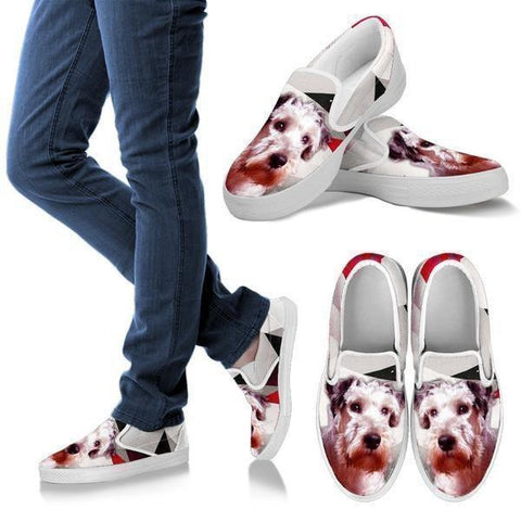 Cesky Terrier Print Slip Ons For Women- Express Shipping-Paww-Printz-Merchandise