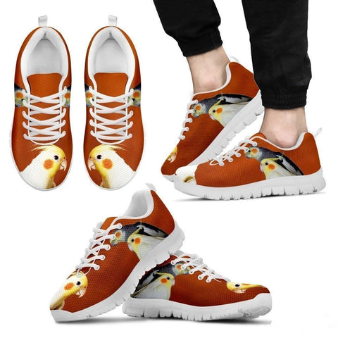 Cockatiel Parrot Print Running Shoes For Men-Free Shipping-Paww-Printz-Merchandise